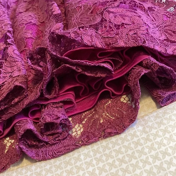 Lulus Size Small Lace Skater Dress Pink/Purple New With Tags - Picture 3 of 9